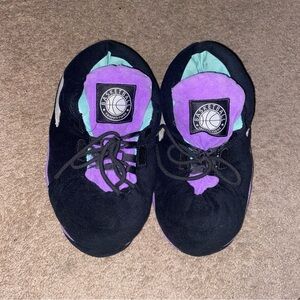 Basketball Shoes Slippers - Black and Purple